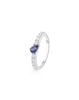 Anello Valentina Callegher Donna in Oro bianco Zaffiro 0.48 Ct 10988SGOZF - 10988SGOZF